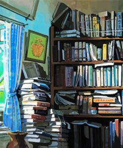 Studio Ghibli Library Paint By Numbers