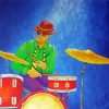 Stylish Man Drumming Paint By Numbers