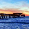 Sunset At Tybee Beach Pier Paint By Numbers