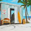 Surf Shack Illustration Paint By Numbers