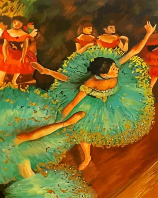 The Green Dancer Paint By Numbers