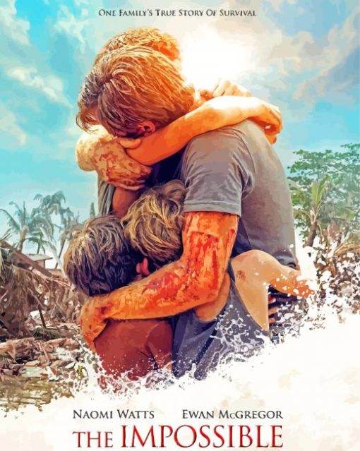 The Impossible Movie Poster Paint By Numbers