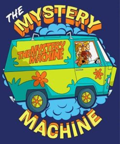 The Mystery Machine Poster Paint By Numbers