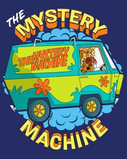 The Mystery Machine Poster Paint By Numbers