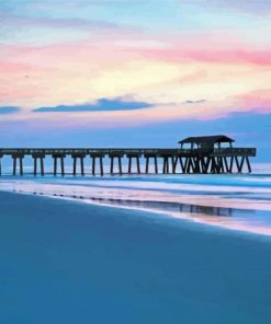 Tybee Pier Beach Paint By Numbers