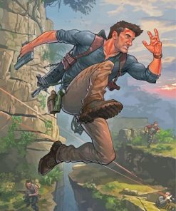 Uncharted Nathan Drake Paint By Numbers