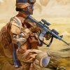 Usmc Marine In Desert Paint By Numbers