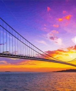 Verrazzano Bridge At Sunset Paint By Numbers