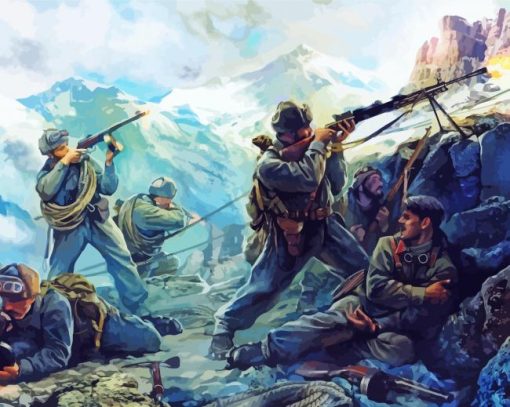 WWII Battle Paint By Numbers