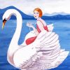 Woman And Swan Art Paint By Numbers