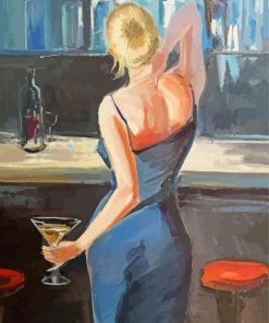 Woman At Bar Paint By Numbers