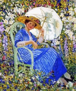 Woman In Garden Art Paint By Numbers