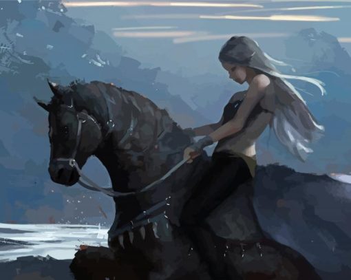 Women On Horses Art Paint By Numbers