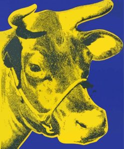 Yellow Cow Head Paint By Numbers