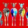 Abstract Zebra Butts Paint By Numbers