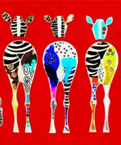 Abstract Zebra Butts Paint By Numbers