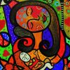 Abstract Mexican Mother And Baby Paint By Numbers