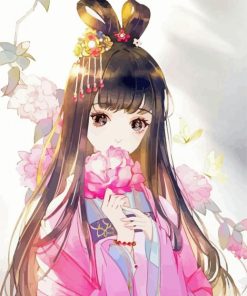 Adorable Chinese Girl Anime Paint By Numbers