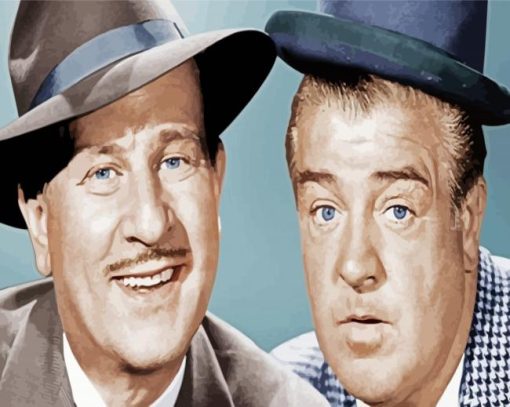 Aesthetic Abbott And Costello Paint By Numbers