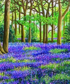 Aesthetic Bluebell Wood Paint By Numbers