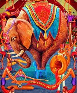 Aesthetic Circus Art Paint By Numbers