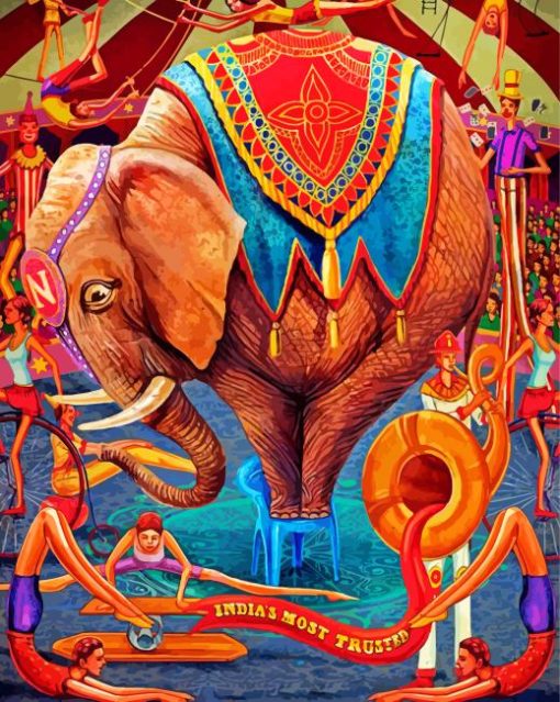 Aesthetic Circus Art Paint By Numbers