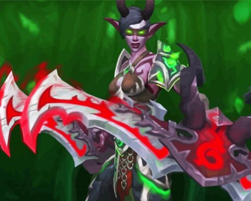 Aesthetic Demon Hunter Paint By Numbers