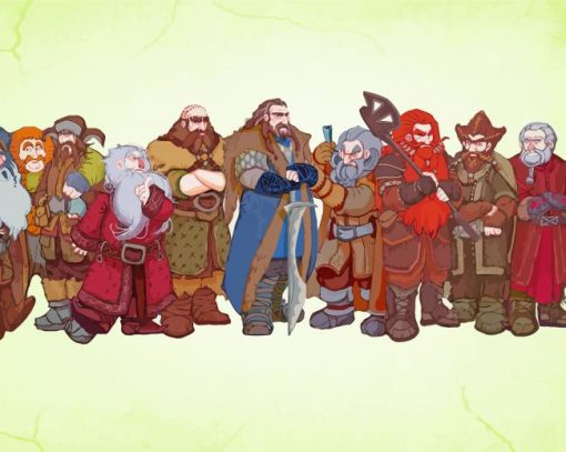 Aesthetic Dwarves Paint By Numbers