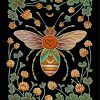 Aesthetic Folk Bee Art Paint By Numbers