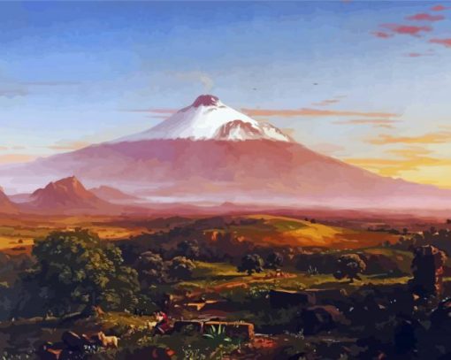 Aesthetic Mount Etna Art Paint By Numbers