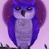 Aesthetic Purple Owl Paint By Numbers