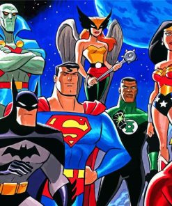 Aesthetic The Justice League Paint By Numbers