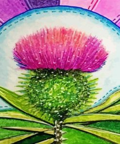 Aesthetic Thistles Paint By Numbers