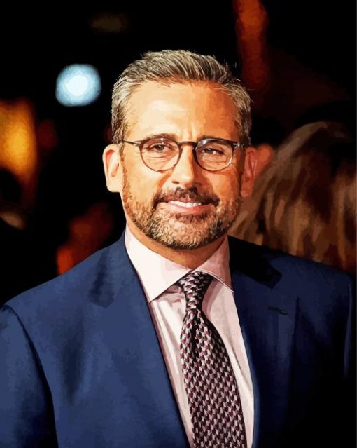 Aesthetic Actor Steve Carell Paint By Numbers
