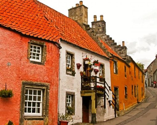 Aesthetic Culross Houses Paint By Numbers