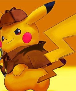 Aesthetic Detective Pikachu Art Paint By Numbers