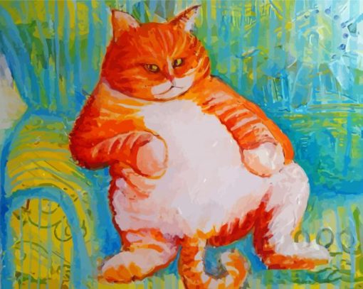 Aesthetic Fat Cat Paint By Numbers