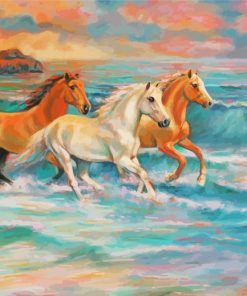 Aesthetic Horse Beach Paint By Numbers