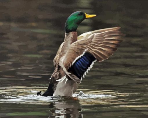 Aesthetic Incoming Mallards Paint By Numbers