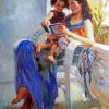 Aesthetic Mother And Daughter By Pino Daeni Paint By Numbers