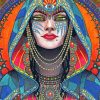 Aesthetic Psychedelic Woman Paint By Numbers