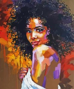 Afro Girl Paint By Numbers