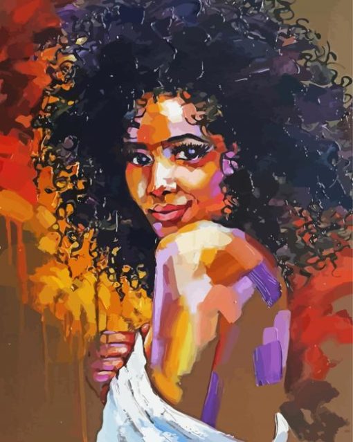 Afro Girl Paint By Numbers