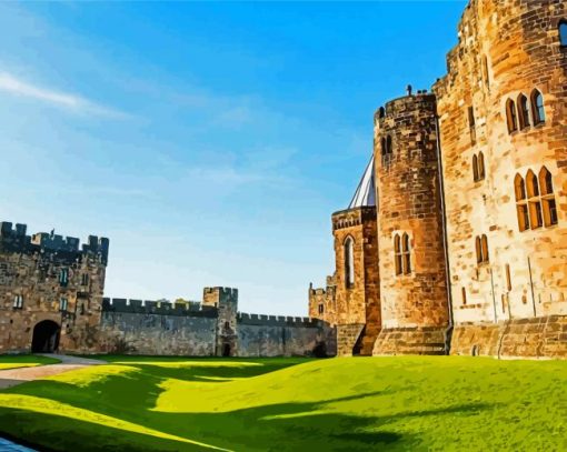 Alnwick Castle England Paint By Numbers