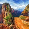 Angels Landing Zion National Park Paint By Numbers