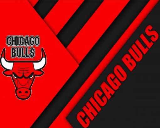 Basketball Logo Bulls Paint By Numbers