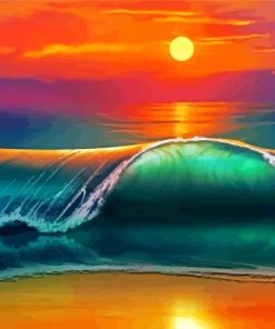 Big Wave Seascape Art Paint By Numbers