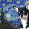 Black Chihuahua Starry Night Van Gogh Paint By Numbers