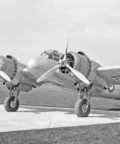 Black And White Bristol Beaufighter Paint By Numbers