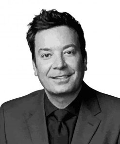 Black And White Jimmy Fallon Paint By Numbers